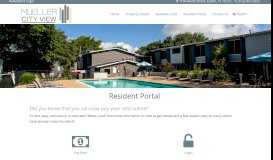 
							         Resident Portal - Resident Login for Mueller City View Apartments								  
							    
