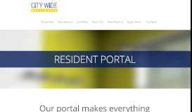 
							         Resident Portal - STL CityWide								  
							    