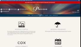 
							         Resident Portal - The Presidio Apartments								  
							    