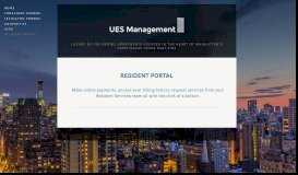 
							         Resident Portal — UES Management								  
							    