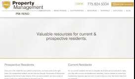 
							         Resident Resources - PMI Reno								  
							    