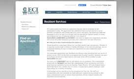 
							         Resident Services - ECI Group								  
							    