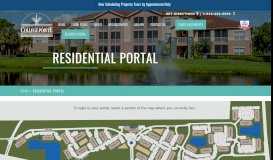 
							         Resident Services Portal | The Lakes At College Pointe, Fort Myers, FL								  
							    