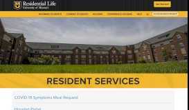 
							         Resident Services | Residential Life								  
							    