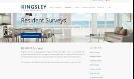 
							         Resident Surveys - Kingsley Associates								  
							    