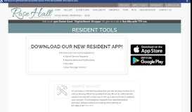 
							         Resident Tools - Rose Hall Apartments								  
							    