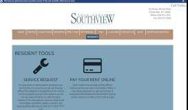 
							         Resident Tools - Southview Apartments								  
							    