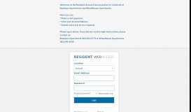 
							         Resident Web Access - Login								  
							    