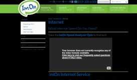 
							         Residential Internet Service - ImOn Cedar Rapids								  
							    