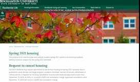 
							         Residential Life - Housing - Binghamton University								  
							    