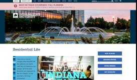 
							         Residential Life | Indiana State University								  
							    