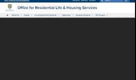 
							         Residential Life : University of Rochester								  
							    