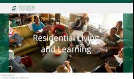 
							         Residential Living & Learning - Stetson University								  
							    
