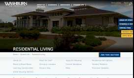 
							         Residential Living - Washburn University								  
							    