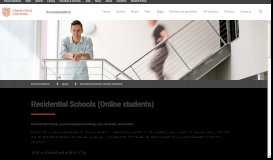 
							         Residential Schools (Online students) - Accommodation								  
							    
