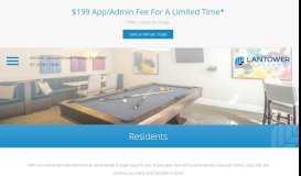 
							         Residents | Apartments on Lease in Tampa, FL | Lantower Westshore								  
							    
