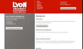 
							         Residents - Lyon Property Management								  
							    