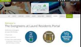 
							         Residents Portal - The Evergreens at Laurel								  
							    
