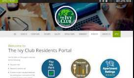 
							         Residents Portal - The Ivy Club								  
							    