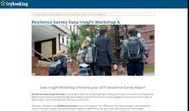 
							         Resilience Survey Data Insight Workshop A - TryBooking AU								  
							    