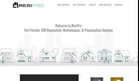 
							         ResiPro - Residential Renovation | Maintenance | Property Preservation								  
							    