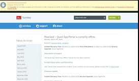 
							         Resolved – Quest App Portal is currently offline. : TechWeb : Blog ...								  
							    