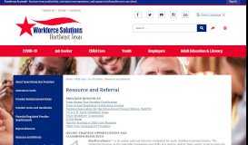 
							         Resource and Referral | Workforce Solutions Northeast - Official Website								  
							    