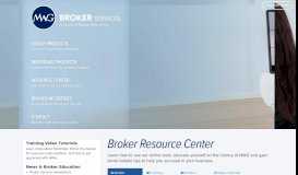 
							         Resource Center - MWG Broker Services								  
							    