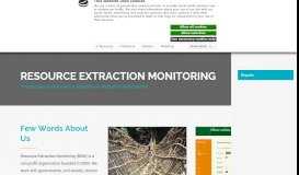 
							         Resource Extraction Monitoring - Tackling illegality								  
							    