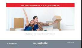 
							         Resource Residential - US Residential								  
							    