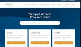 
							         Resources - Aegis Therapies								  
							    