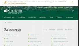
							         Resources · Castleton University								  
							    