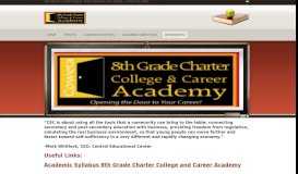 
							         Resources - CEC 8th Grade Charter College and Career Academy								  
							    