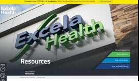 
							         Resources - Excela Health								  
							    
