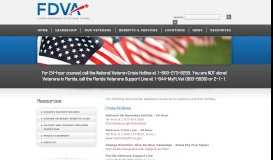 
							         Resources - Florida Department of Veterans' Affairs | Connecting ...								  
							    