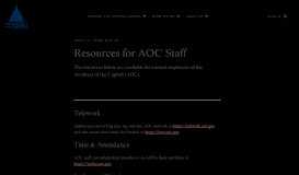 
							         Resources for AOC Staff | Architect of the Capitol								  
							    