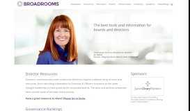
							         Resources for Board Directors - Broadrooms								  
							    