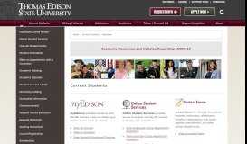 
							         Resources for Current Students ... - Thomas Edison State University								  
							    