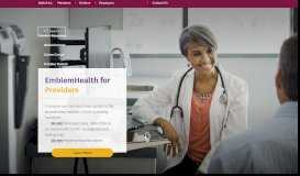 
							         Resources for Doctors, Hospitals and other Providers - EmblemHealth								  
							    