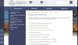 
							         Resources for Employees | New Castle County, DE - Official Website								  
							    