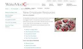 
							         Resources for New Employees | Raleigh, North Carolina ... - WakeMed								  
							    