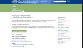 
							         Resources for Oregon High School Counselors | Office of ... - OSAC								  
							    