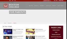 
							         Resources for Parents - Boston College								  
							    