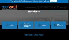 
							         Resources for Residents | Rentwell								  
							    
