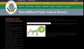 
							         Resources for Students/Parents / Home - New Milford School District								  
							    