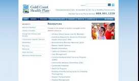 
							         Resources - Gold Coast Health Plan								  
							    