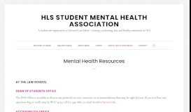 
							         Resources - HLS Orgs - Harvard University								  
							    