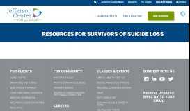 
							         Resources - Jefferson Center for Mental Health								  
							    