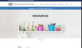 
							         Resources | Kansas Quality Network								  
							    