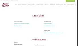 
							         Resources Maine – Agent Au Pair								  
							    